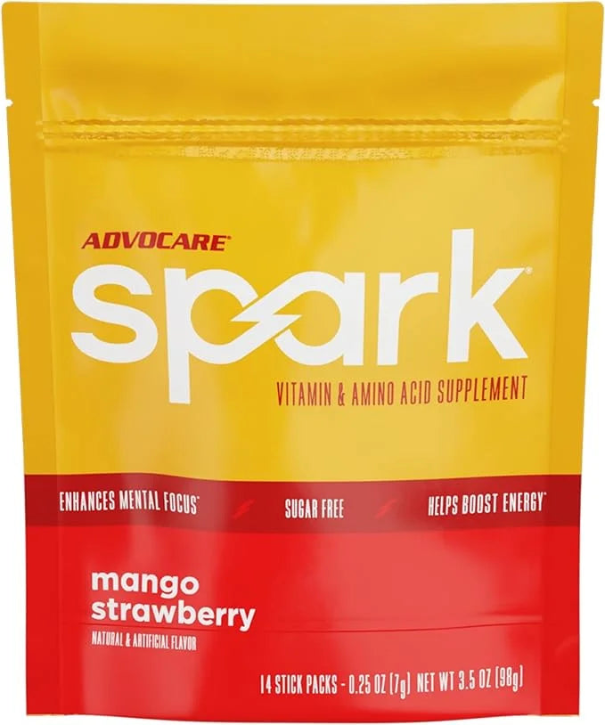 AdvoCare Spark Vitamin & Amino Acid Supplement - Focus & Energy Drink Powder Mix with Vitamin A, B-6, C & E - Also Include...