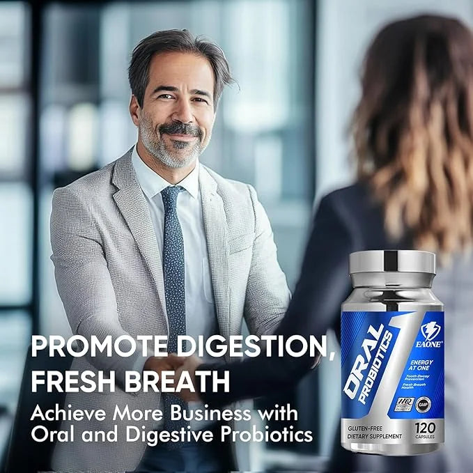 120 Capsules Oral Probiotics, Enhanced Super Digestive Enzymes & Probiotics-Oral Gut Dual Support-8 Strains 22 Billion CFU...