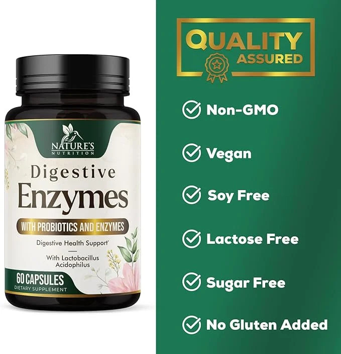Digestive Enzymes with Probiotics 60 Capsules
