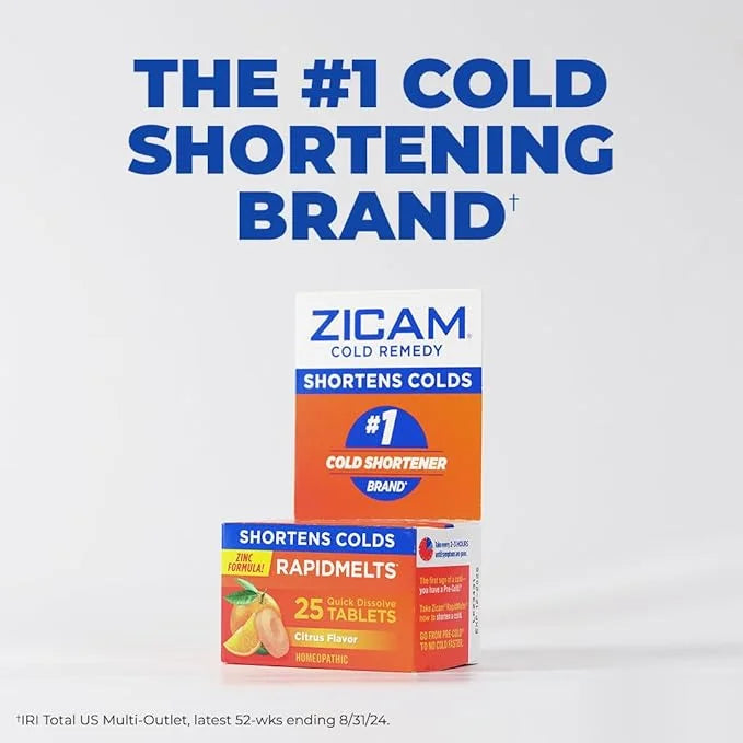 Zicam Cold Remedy Zinc RapidMelts, Elderberry 25 Count