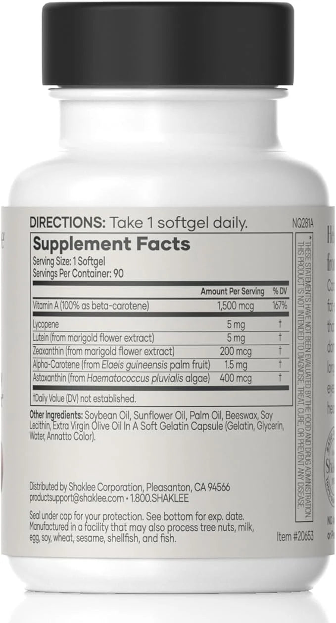 Shaklee - CarotoMax: Advanced Eye Health 6 Key 90 Softgels