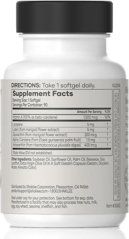 Shaklee - CarotoMax: Advanced Eye Health 6 Key 90 Softgels