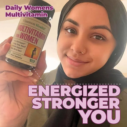 Multivitamin for Women - Daily Womens Multivitamin & Multimineral with Vitamin A, C, D, E, B12, Zinc, Iron. Vitamins for W...