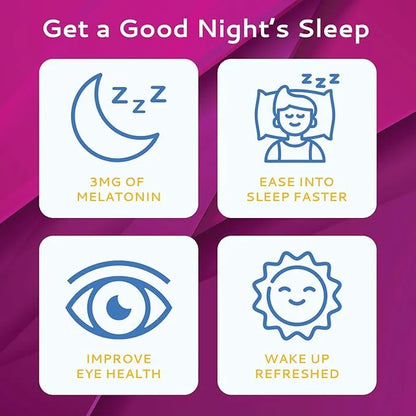 100 Oral Sleep Strips | Quick-Dissolving 3mg Melatonin Strips | Works Faster Than Gummies | Relaxation Sleep Supplements f...