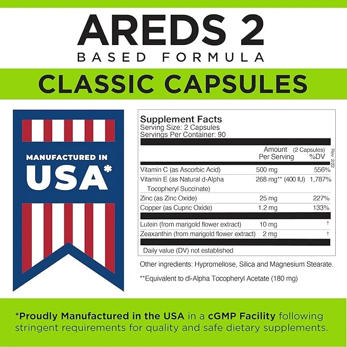 Viteyes AREDS 2 Eye Vitamins, Classic 180 Ct