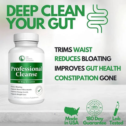Professional Detox Cleanse for Weight Management 15 Day 30 Caps