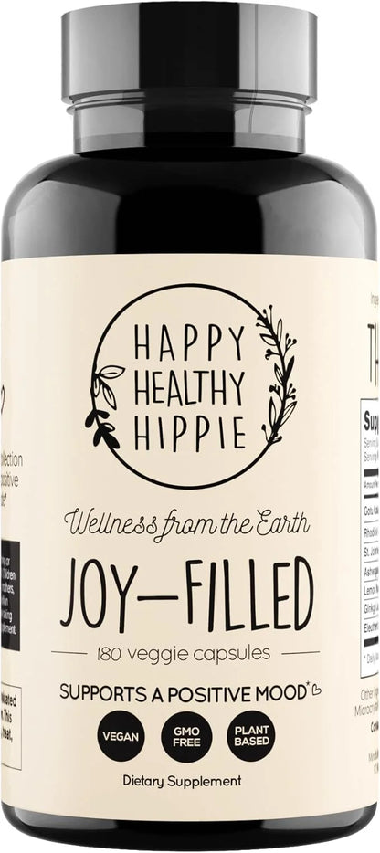 Joy-Filled Mood Support Supplement with St 100% Plant-Based 180 ct