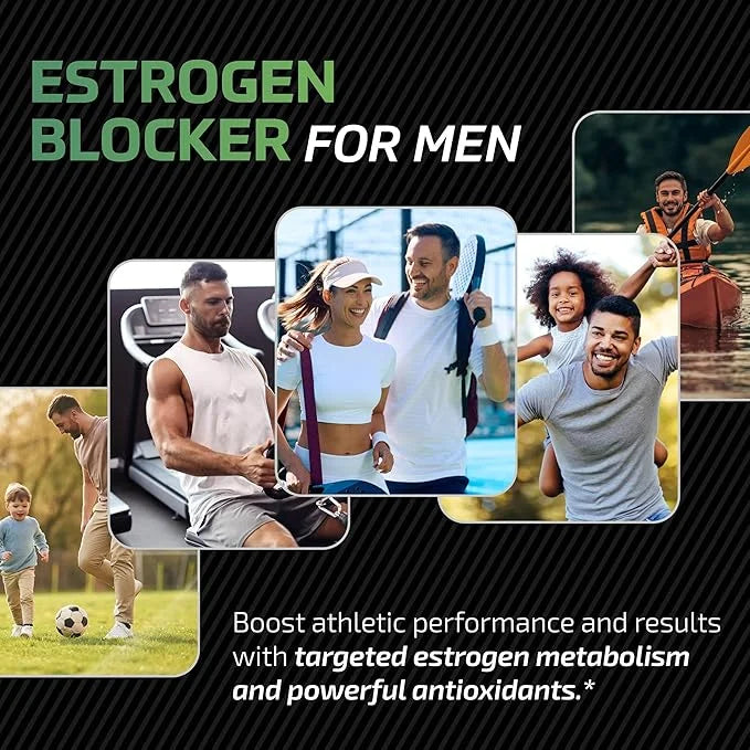 DIM 300mg For Men, Estrogen Blocker & Aromatase Inhibitor | Extra Strength Men’s Hormone Balance & Wellness Support Supple...