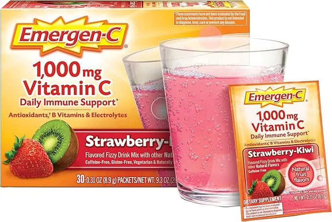 Emergen-C 1000mg Vitamin C Powder, with Antioxidants, B Vitamins and Electrolytes, Vitamin C Supplements for Immune Suppor...