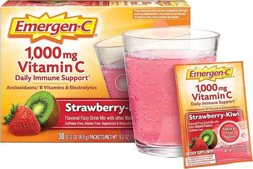 Emergen-C 1000mg Vitamin C Powder, with Antioxidants, B Vitamins and Electrolytes, Vitamin C Supplements for Immune Suppor...