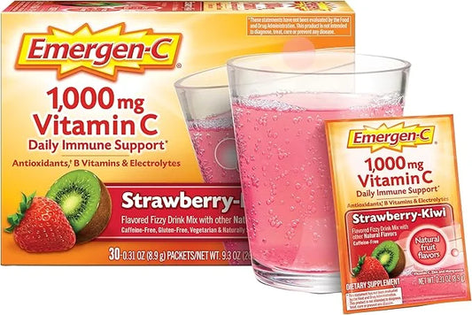 Emergen-C 1000mg Vitamin C Powder, with Antioxidants, B Vitamins and Electrolytes, Vitamin C Supplements for Immune Suppor...