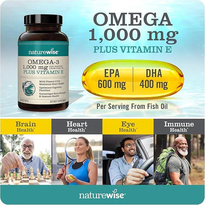 NatureWise Total Colon Care Fiber Cleanse 3 Fish [60 Count