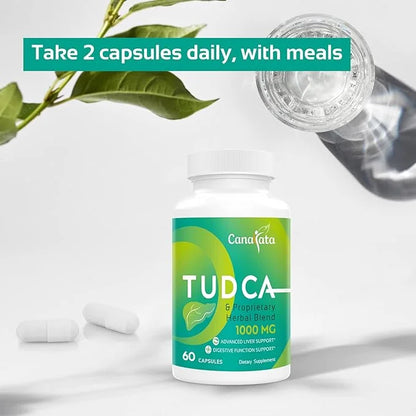 TUDCA Liver Support Supplements 1000mg 60 Vegan