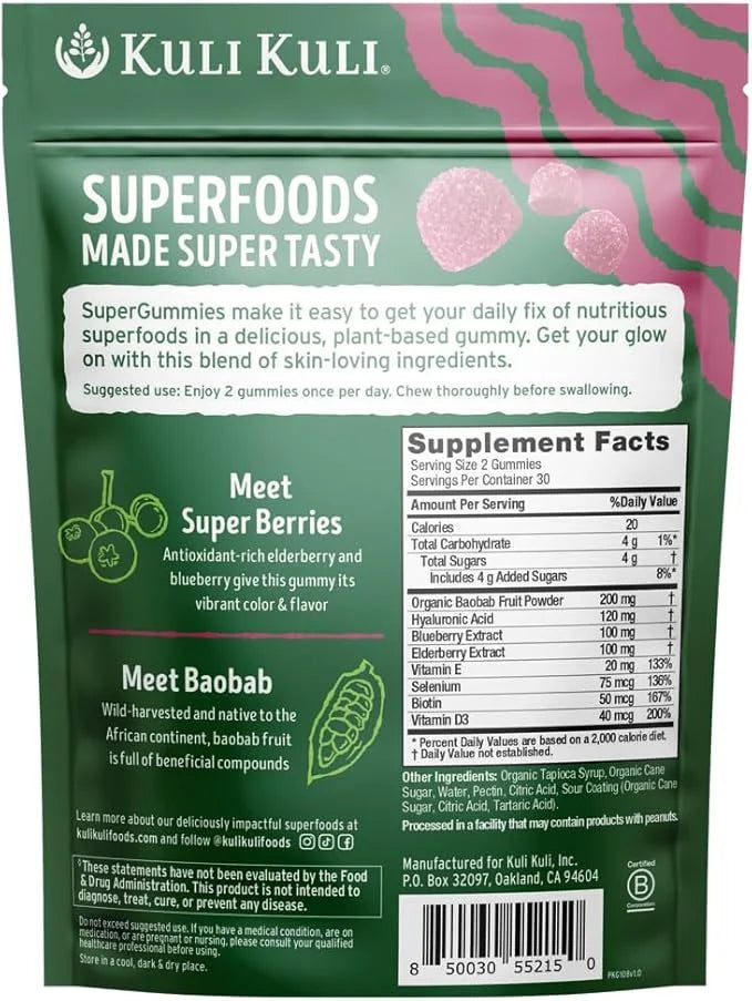 Kuli Kuli Super Gummies 60 Non-GMO,
