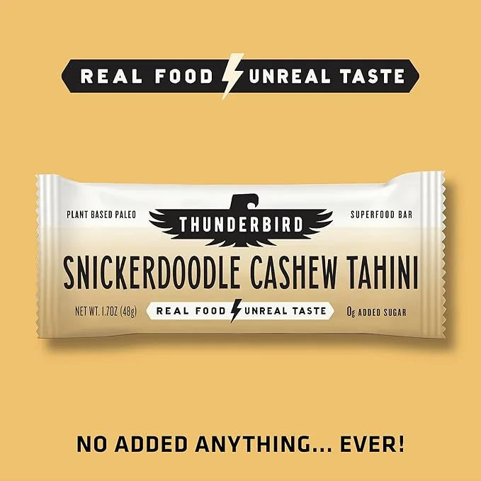 Thunderbird Bars Energy Snack, Gluten-Free with Protein, Healthy Real Food, Vegan Paleo Non-GMO, No Added Sugar, Sweet Spi...
