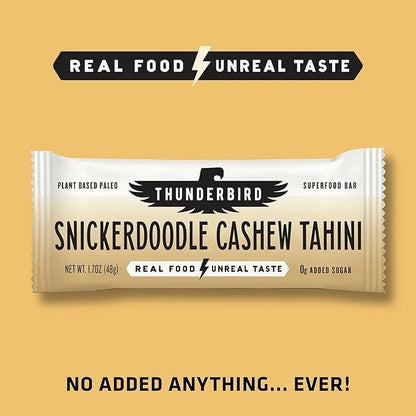 Thunderbird Bars Energy Snack, Gluten-Free with Protein, Healthy Real Food, Vegan Paleo Non-GMO, No Added Sugar, Sweet Spi...