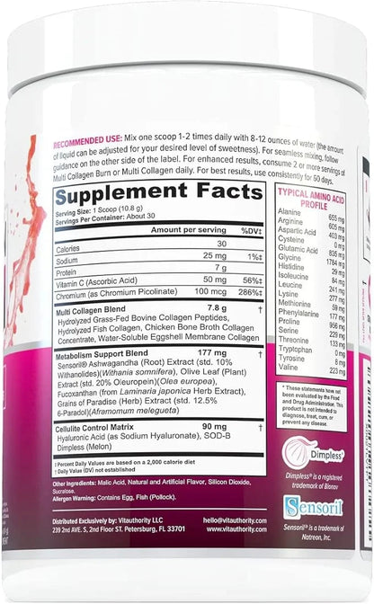 Multi Collagen Burn: Multi-Type Hydrolyzed Collagen