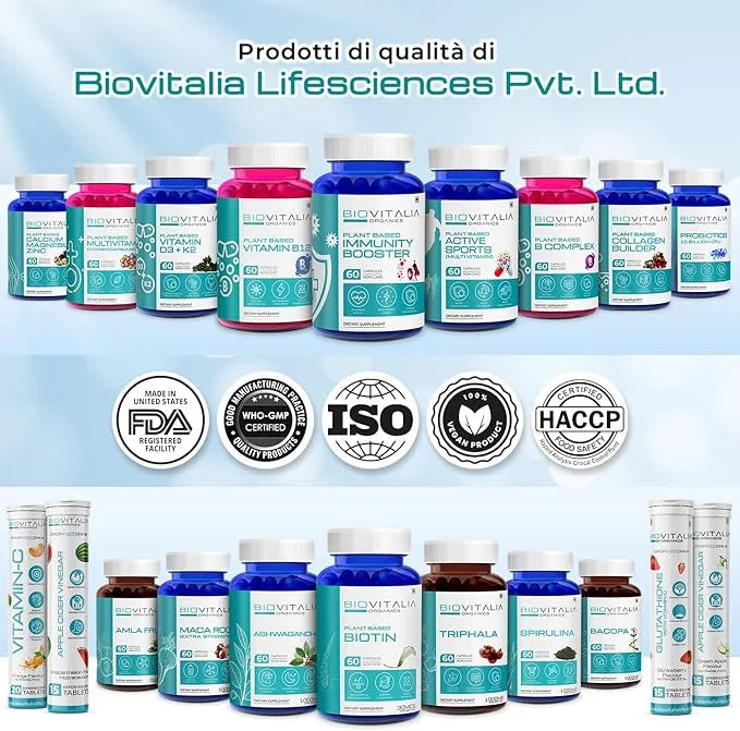 Plant Based Biotin Capsules for Hair, 60 Veg