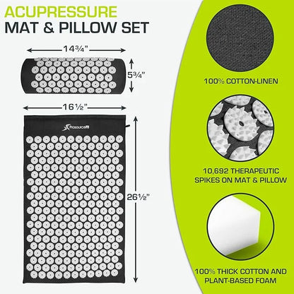 ProsourceFit Acupressure Mat and Pillow Set