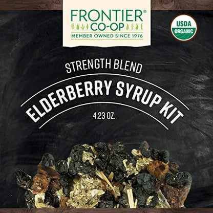 Frontier Co-op Organic Elderberry Syrup Kit 4.23oz 3
