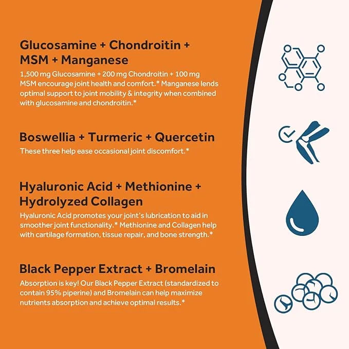 Doctor's Recipes Glucosamine Chondroitin MSM Turmeric 90 Tablets