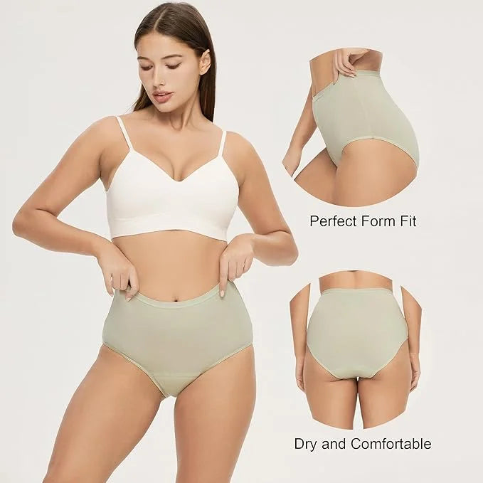 BATTEWA Incontinence Underwear for Women Washable, 50ML(5Black, 4X-Large, 4X-Large, 5 5 Pack)