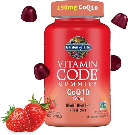 CoQ10 Gummies 150 mg, Coenzyme Q10 60 Strawberry 30 Day
