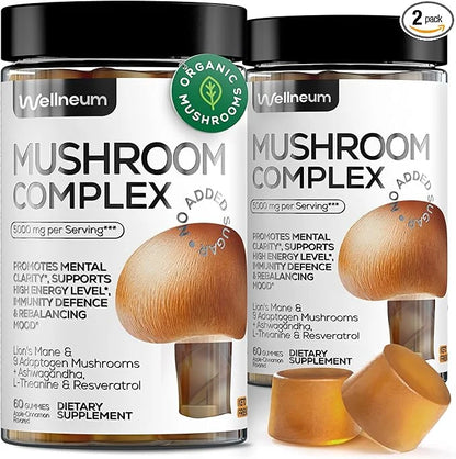 Mushroom Gummies 5000 Mg 9 Adaptogenic 120 pcs 2)
