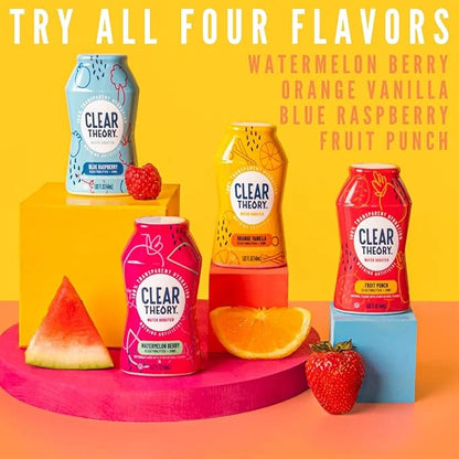 Clear Theory Water Flavoring Drops with Electrolytes, Water Enhancer Liquid Flavored Water Drink Mix, Hydration for Kids, ...
