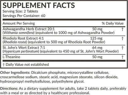 Futurebiotics Chill Pill + Ashwagandha, Rhodiola, 2000 MG 120 Vegetarian
