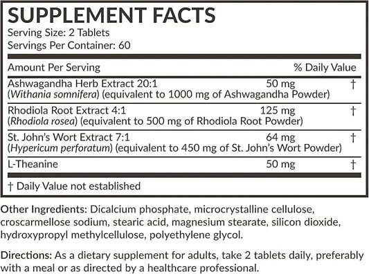 Futurebiotics Chill Pill + Ashwagandha, Rhodiola, 2000 MG 120 Vegetarian