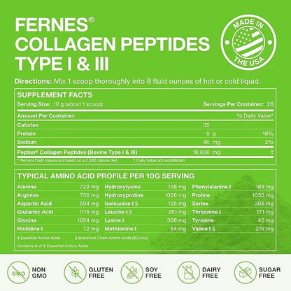 Hydrolyzed Collagen Peptides Supplement for Women 28 Servings, 9.88 oz, 3 Pack