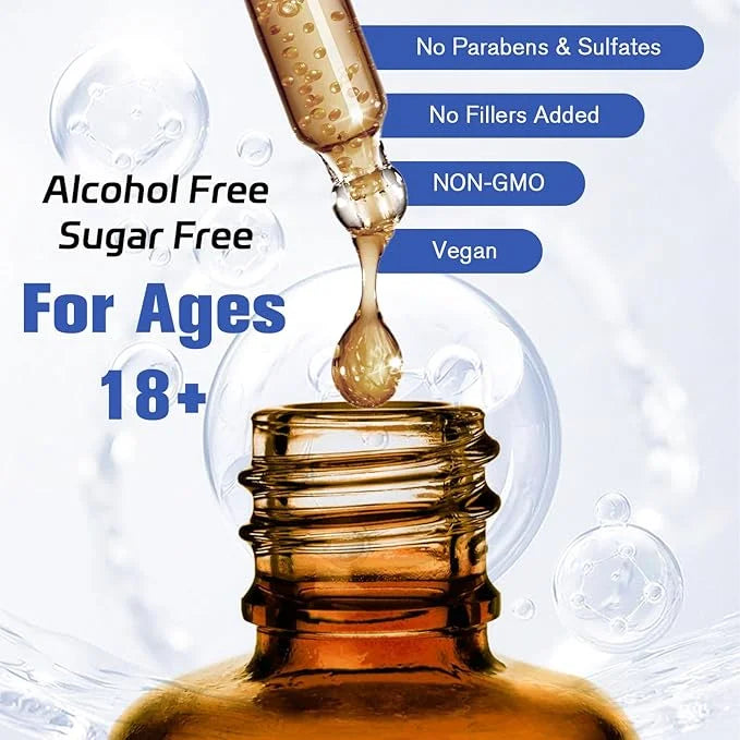cortisol Supplement Liquid Drops Hormone Balance for Women Men with Magnesium Complex,Ashwagandha,Rhodiola Rosea,L Theanin...