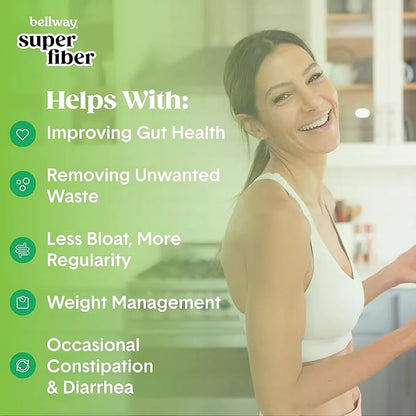 Bellway Super Fiber Powder + Fruit (5 Pack), (250 Servings)