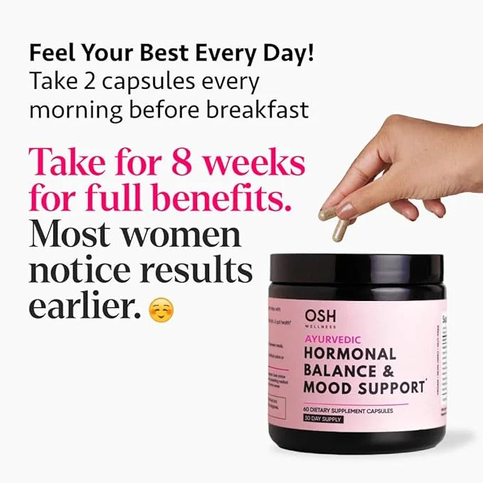 Ayurvedic Hormone Balance for Women | Cortisol Manager | Regulates Estrogen | Ashwagandha, Rhodiola, & Shatavari | Mood, E...