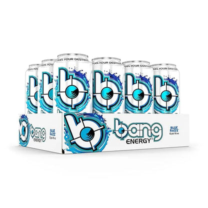 Bang Energy Blue Razz, Sugar-Free Energy Drink, 16-Ounce (Pack of 12) - Product Image