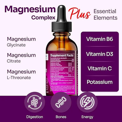 Magnesium Plus Grape Flavor 2 fl B6, D, 100% Absorption 45-Day Supply