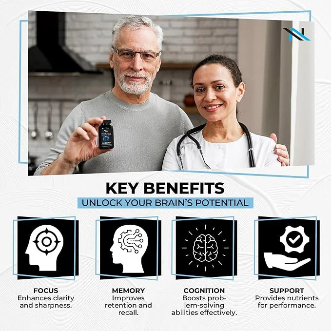 Alpha Brain Nootropic Capsules | Memory Expansion & Focus for Men, Women & Young Adults – Daily Use Cognitive Support with...