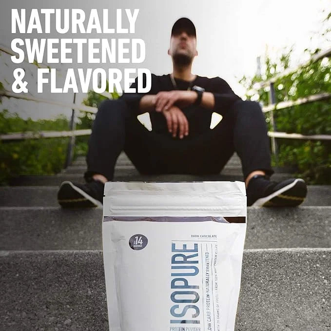 Isopure Low Carb 100% Pure Whey Isolate Protein Powder, Lactose Free, Gluten Free, With Vitamins, Tahitian Vanilla, 25g Pr...