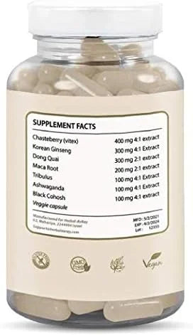 Hormone Balance for Women – Natural Female Energy & Mood Enhancement Pills – Hot Flashes Menopause Relief Supplement with ...