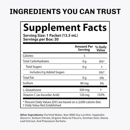 Aurora Nutrascience Micro-Liposomal Liquid Glutathione, Immune System Support, Antioxidant, 500 mg per Serving (10mL), 30 ...