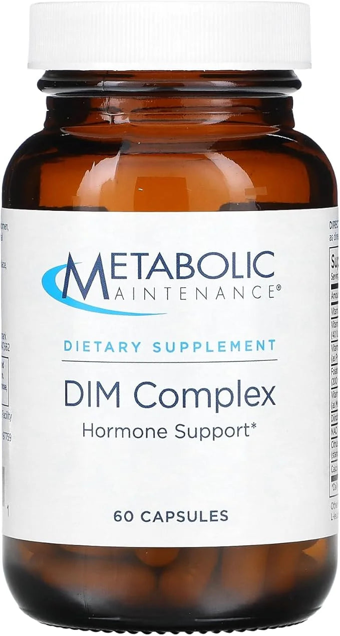 Metabolic Maintenance DIM Complex - 100mg Diindolylmethane Supplement with Vitamin E, B12, Active Folate + NAC - Helps Pro...