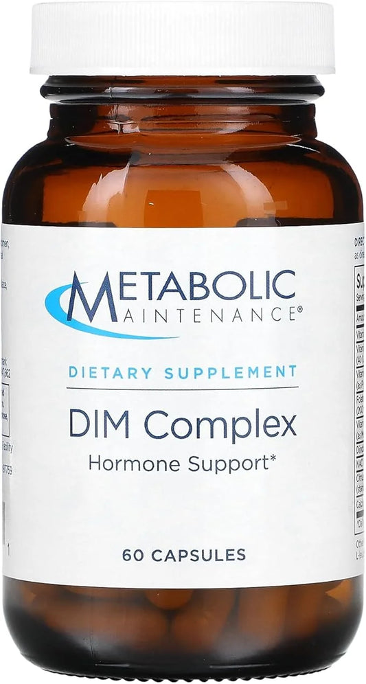 Metabolic Maintenance DIM Complex - 100mg Diindolylmethane Supplement with Vitamin E, B12, Active Folate + NAC - Helps Pro...