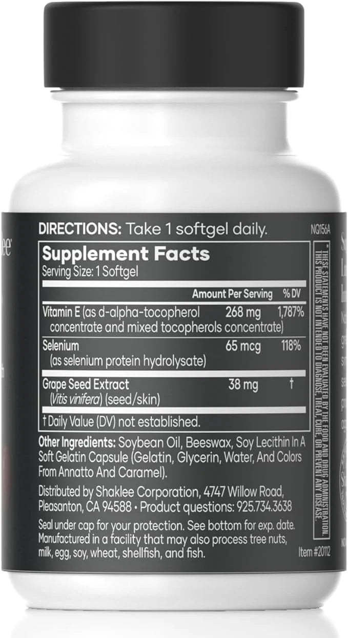 Shaklee - Vitamin E: -Supports Heart, 400 IU 90 Softgels