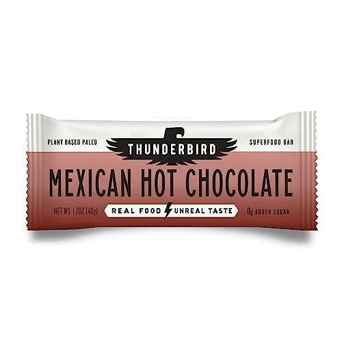 Thunderbird Bars Energy Snack, Gluten-Free with Protein, Healthy Real Food, Vegan Paleo Non-GMO, No Added Sugar, Mexican H...