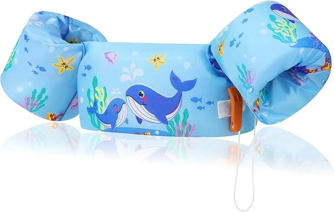 Moko Toddler Swim Vest for Kids, 20-50 lbs/22-66 lbs Clearance Swim Arm Band Cartoon Swimming Wings Pool Float Vests Sleev...