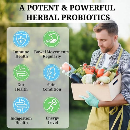 Probiotics for Women and Men, 300 24 Strains 15 Organic 2 Months