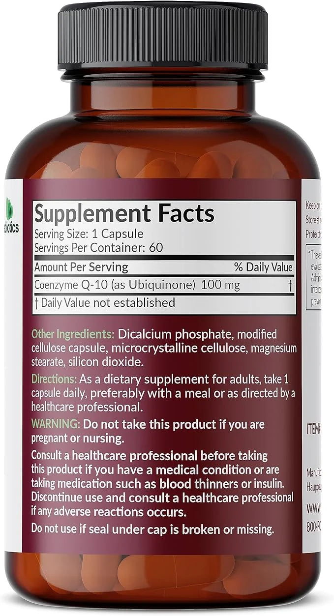 Futurebiotics CoQ10 100 MG Cellular Energy 60 Vegetarian