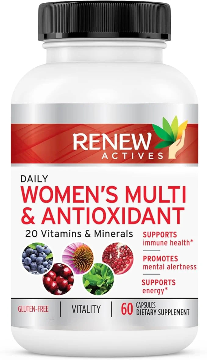 Renew Actives Women's Multi-Vitamin & Antioxidant: 20 Vitamins 60 Capsules