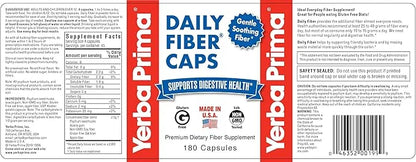 Yerba Prima Daily Fiber Caps 180 Capsules, 4) -